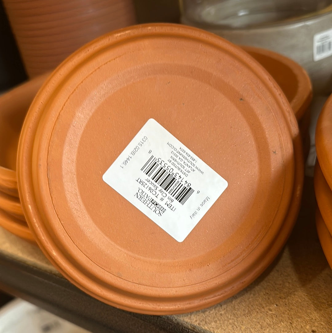 So Patio 6" clay saucer