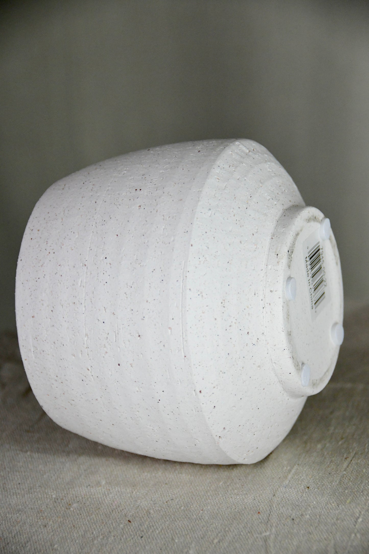 SSI 4.5" Stoneware Tapered Pot White