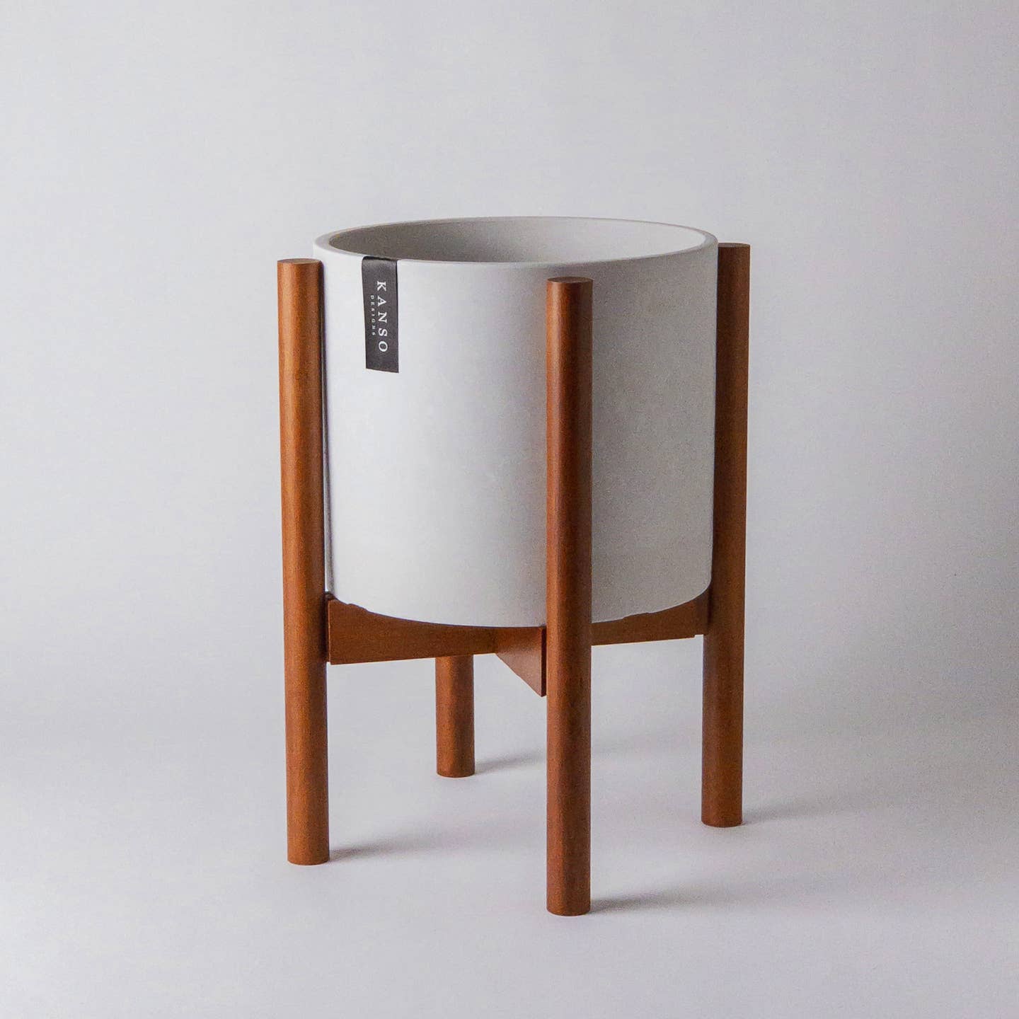 Dark Bamboo Adjustable Plant Stand