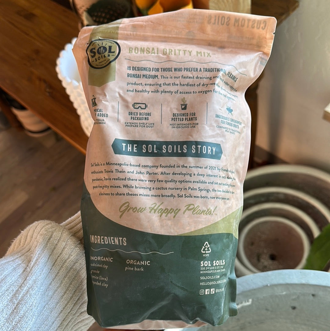 Sol Soils 2qt Bonsai Gritty Mix