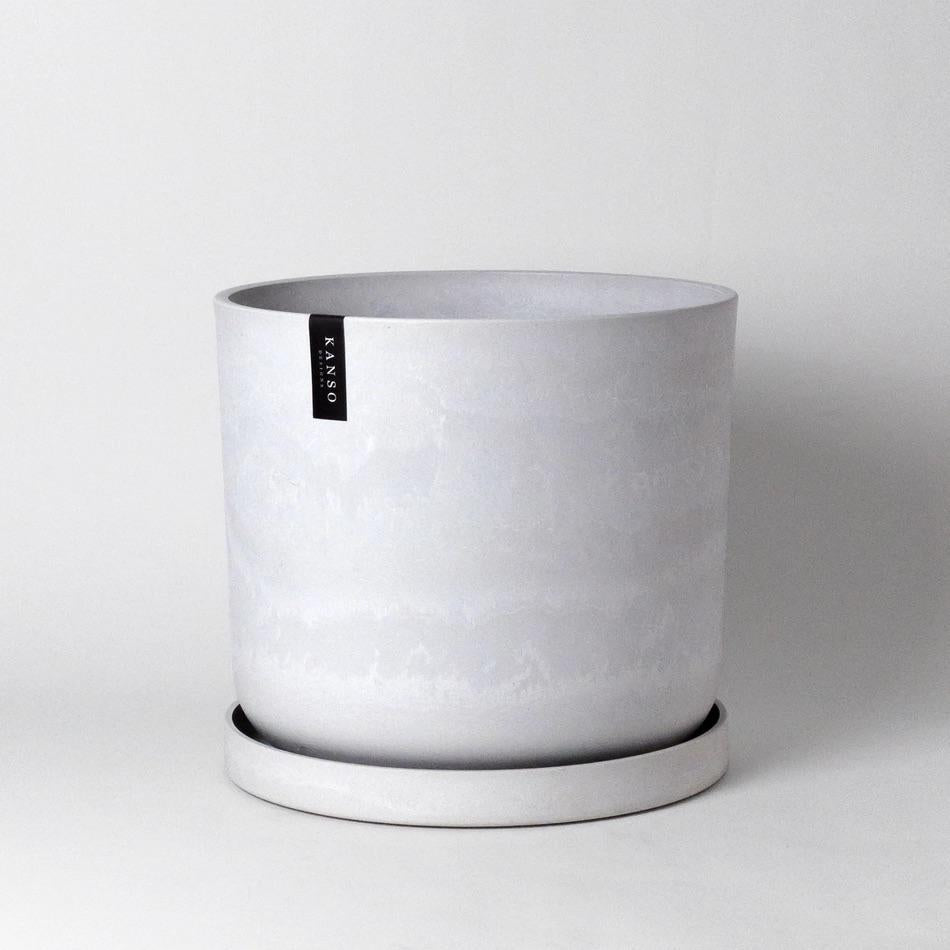 12" Signature Stone Planter + Saucer