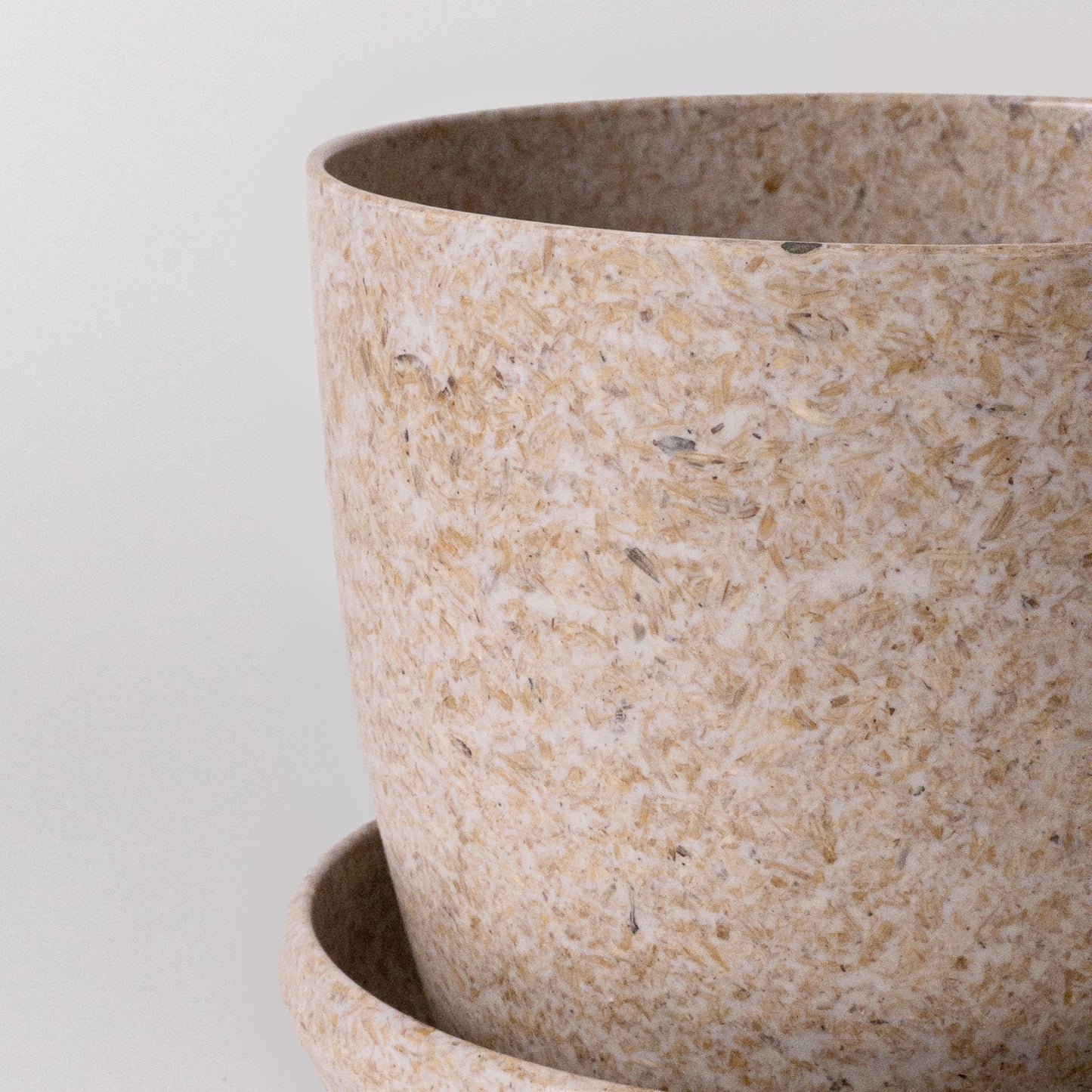 7" Bamboo Fibre Planter