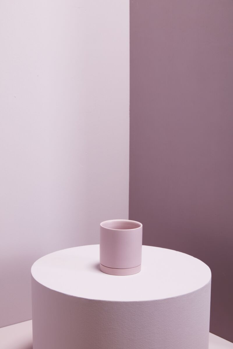 4.25" Romey Pot + Saucer Lilac