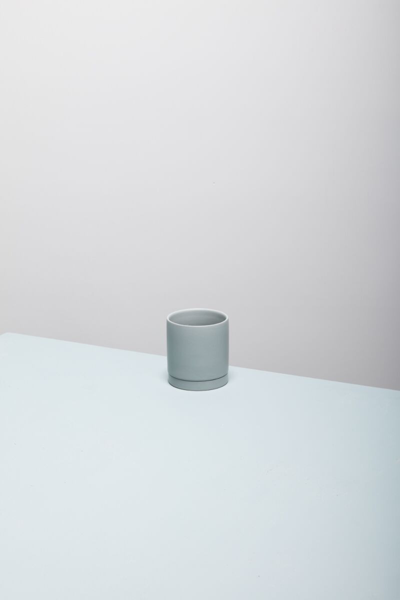 4.25" Romey Pot + Saucer Sage