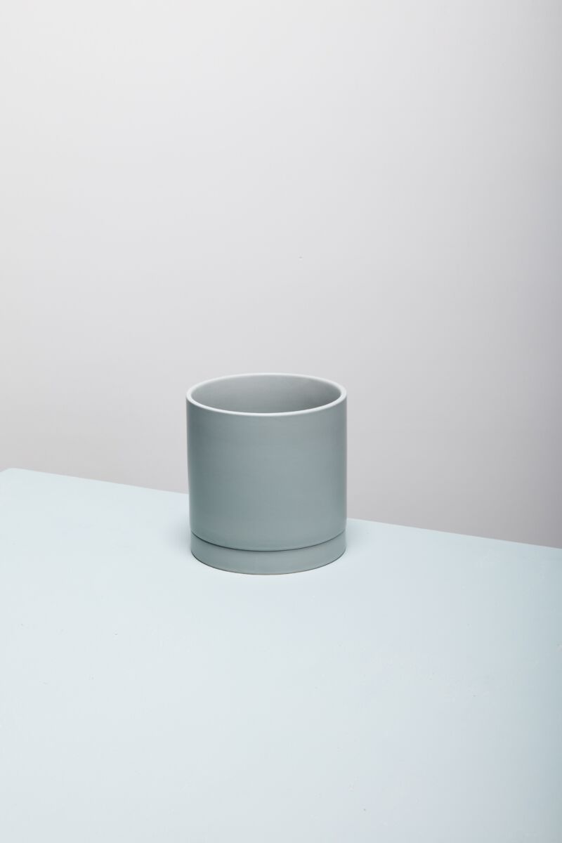 8" Romey Pot + Saucer Sage