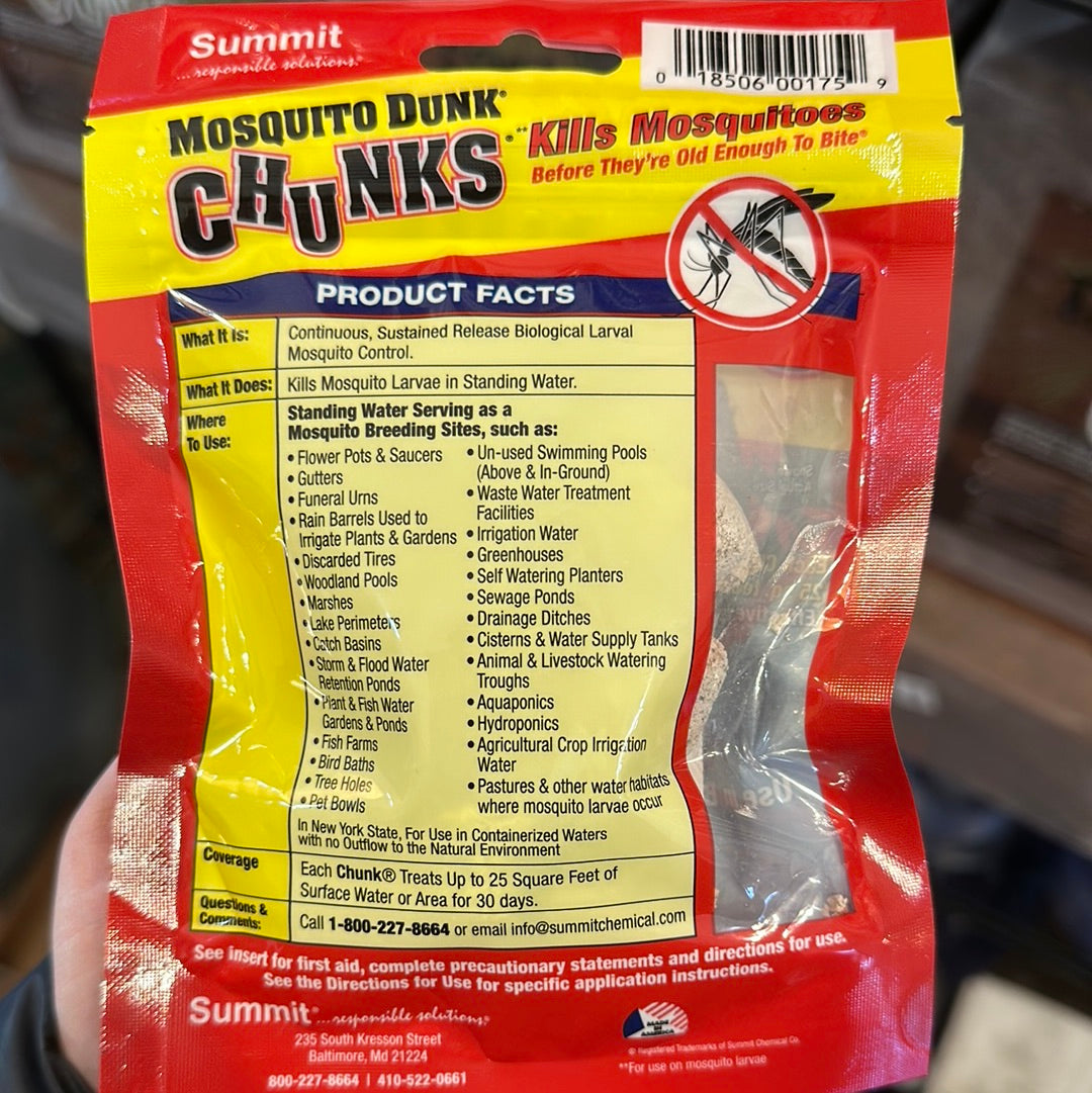 Summit Mosquito Dunk Chunk 5ct