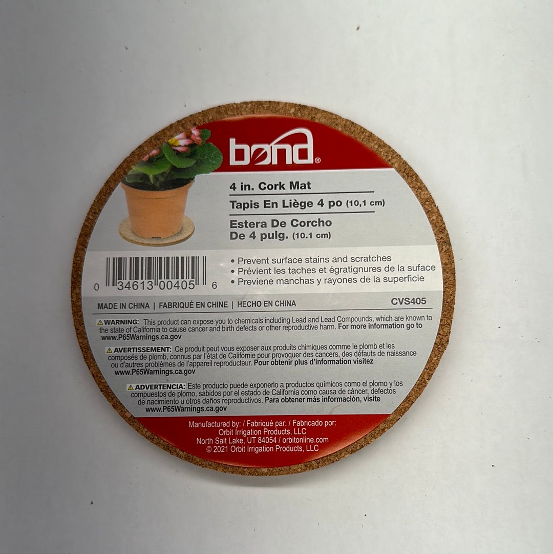 Bond 4" Cork Saucer