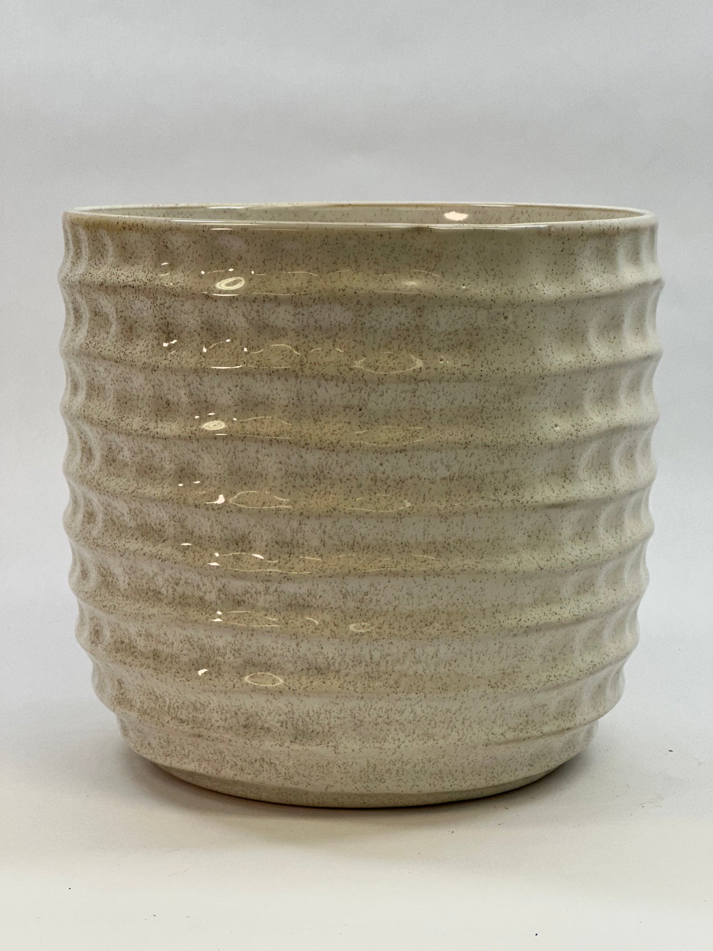 Palm Spring 9" Honeycomb Seashell Pot
