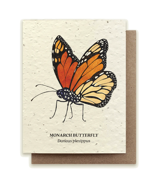 Monarch Butterfly Plantable Wildflower Seed Card