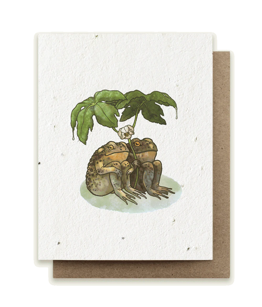 Two Toads Together Plantable Herb Seed Card