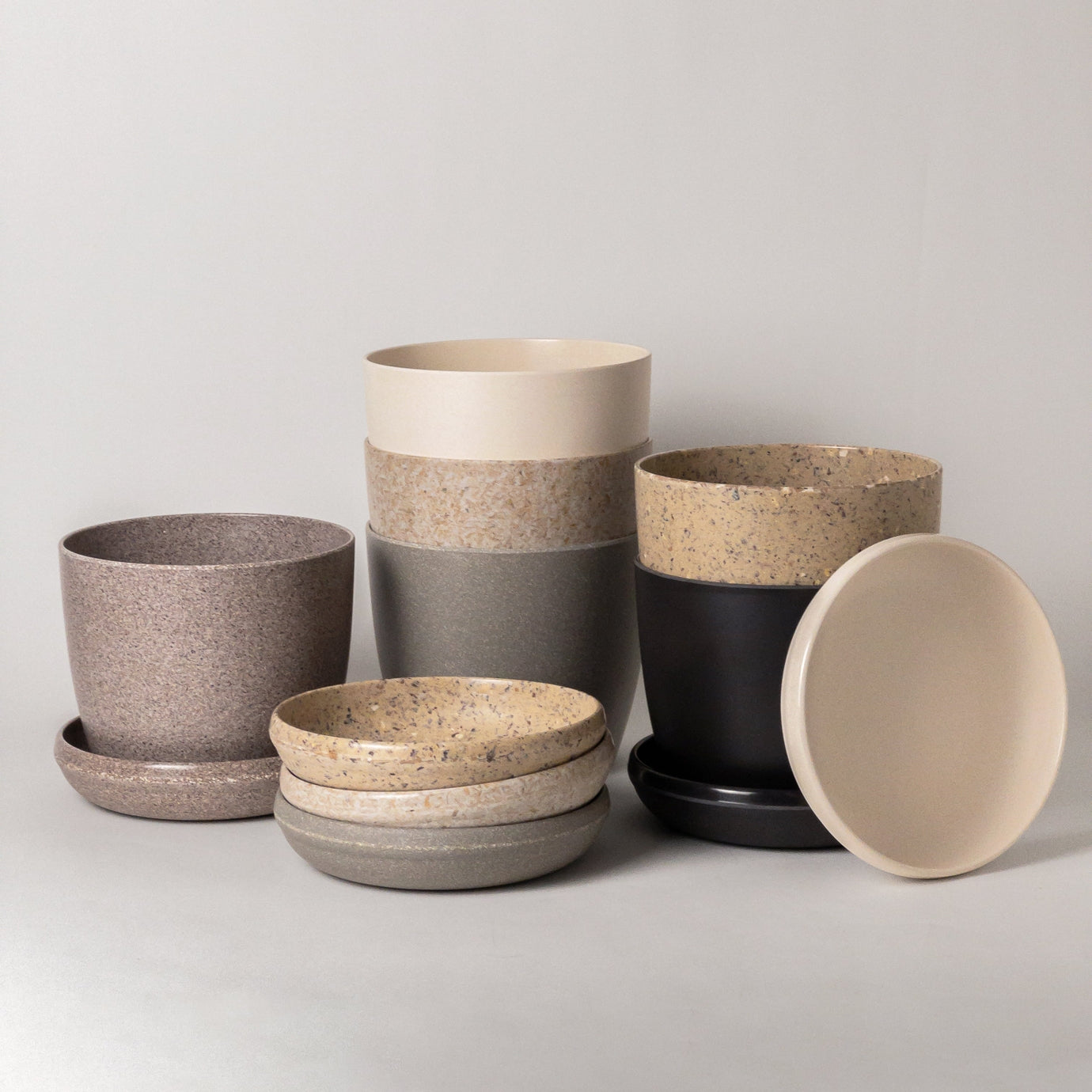7" Bamboo Fibre Planter