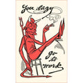 Found Image Print - You Lazy Devil, Go to Work!