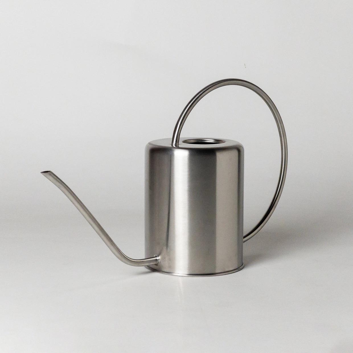 2L Stainless Steel Watering Can - Silver