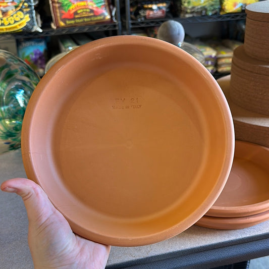 So Patio 8" Terracotta Clay Saucer