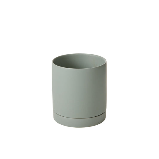 7" Romey Pot + Saucer Sage