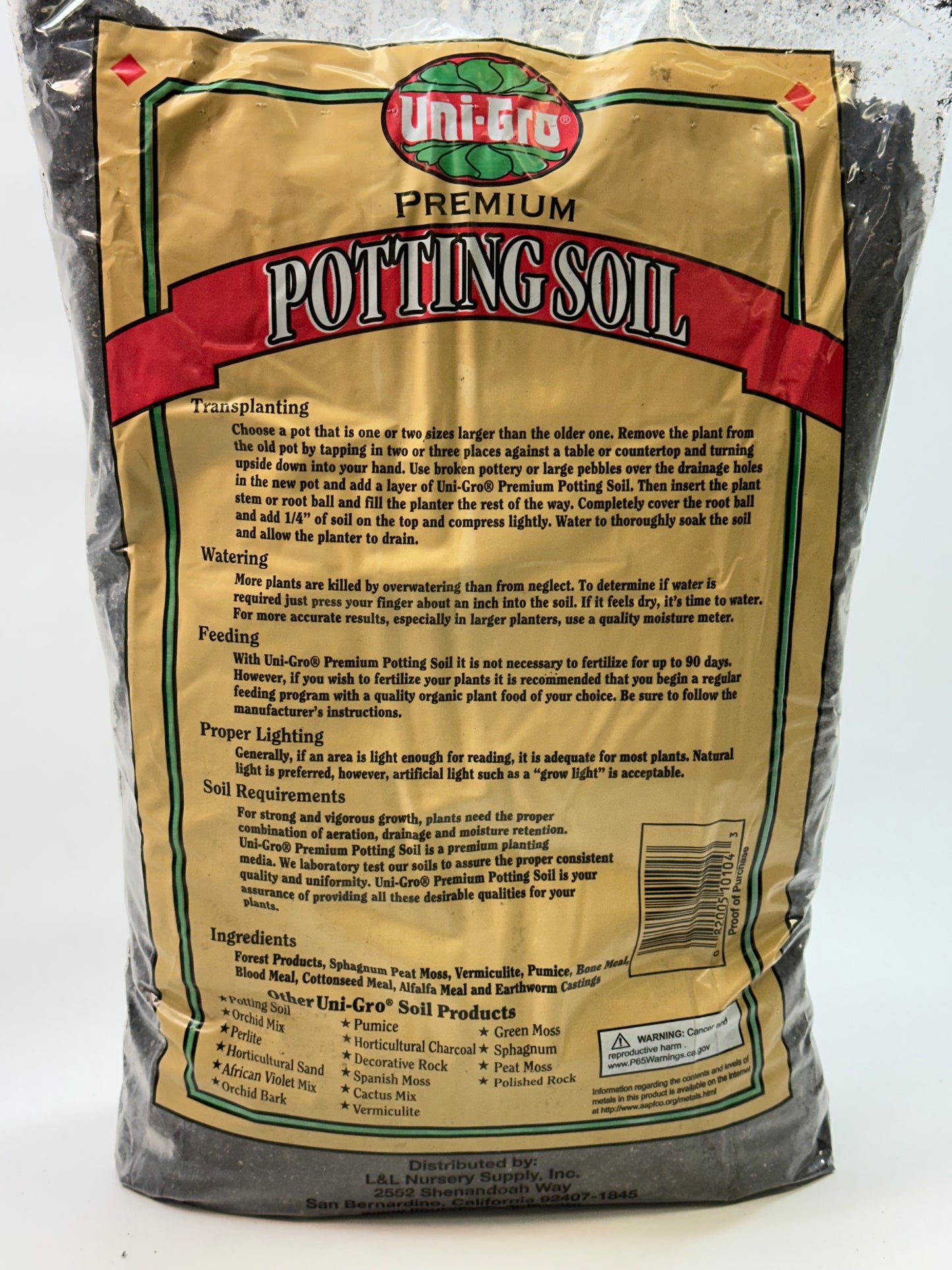 Uni-Gro 8qt Potting Soil