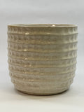 Palm Spring 9" Honeycomb Seashell Pot