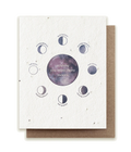Moon Phase Birthday Plantable Herb Seed Card