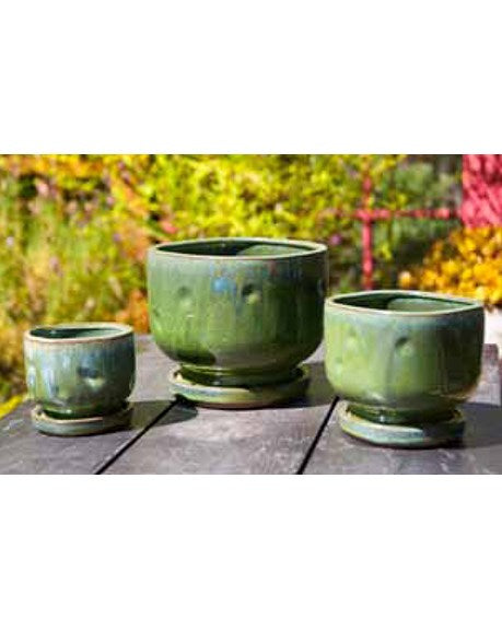 Verandah 4" Finger Pot - Green