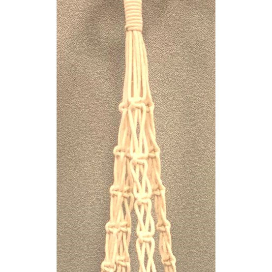 Primitive 40" Cotton Macrame Hanger