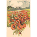 Found Image Print - Poppy Field