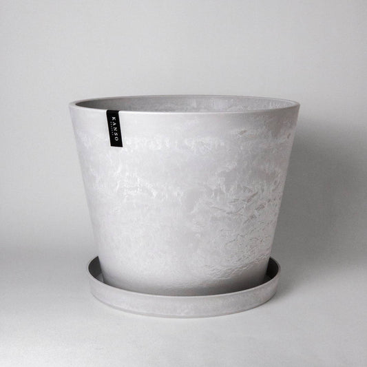 12" Signature Tapered Planter + Saucer